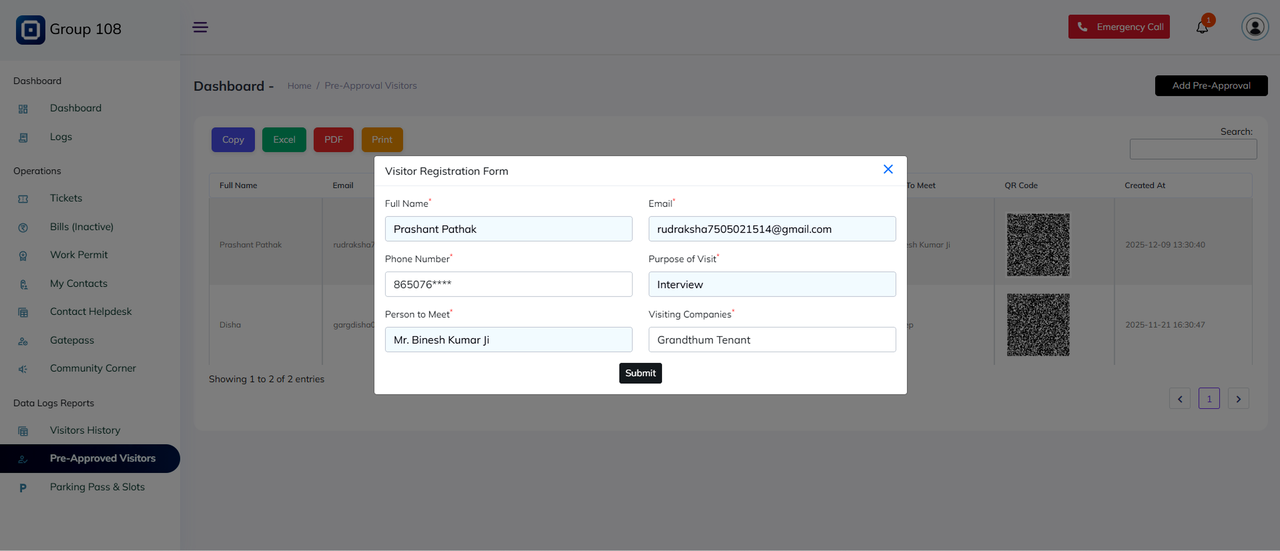 Pre-Invitation & Guest Pre-Approval
